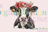 Floral Highland Cow Clipart Bundle