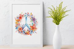 Floral Peace Sign Clipart Bundle - CraftNest - Digital Crafting and Art