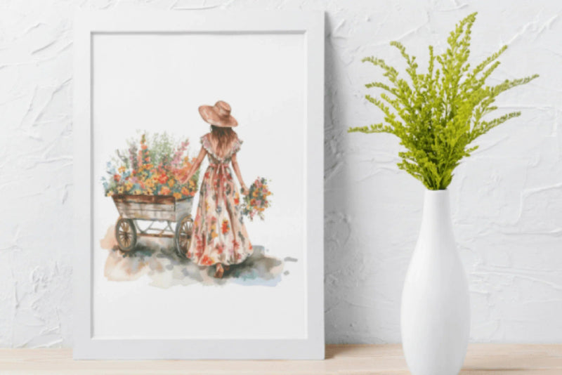 Flower Cart Clipart Bundle - CraftNest - Digital Crafting and Art