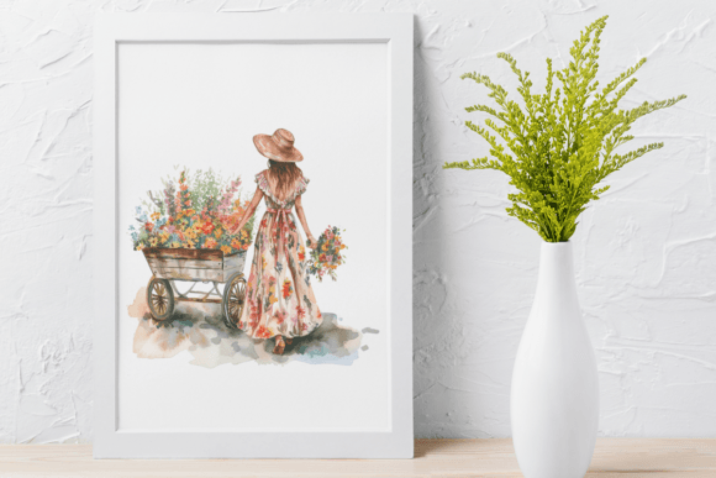 Flower Cart Clipart Bundle