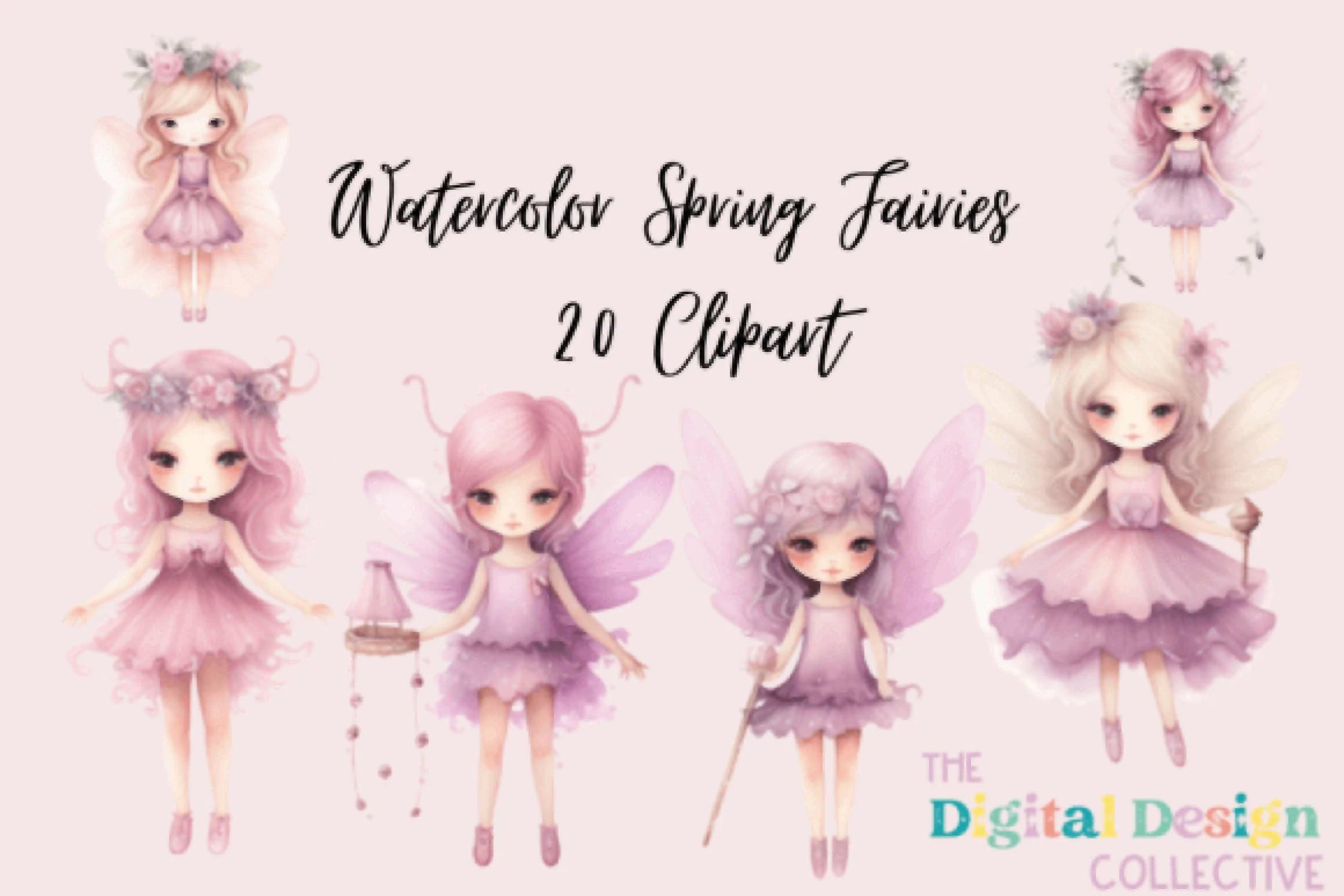 Garden Fairies Clipart Bundle - CraftNest - Digital Crafting and Art