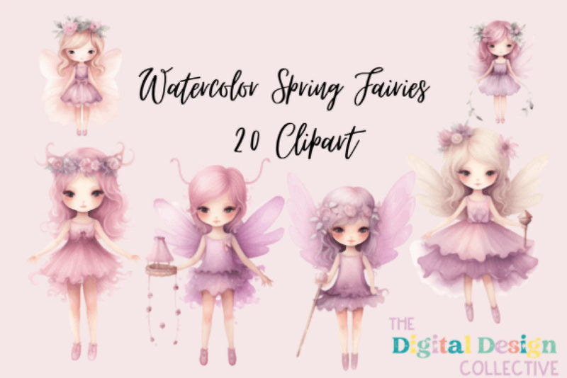 Garden Fairies Clipart Bundle - CraftNest - Digital Crafting and Art