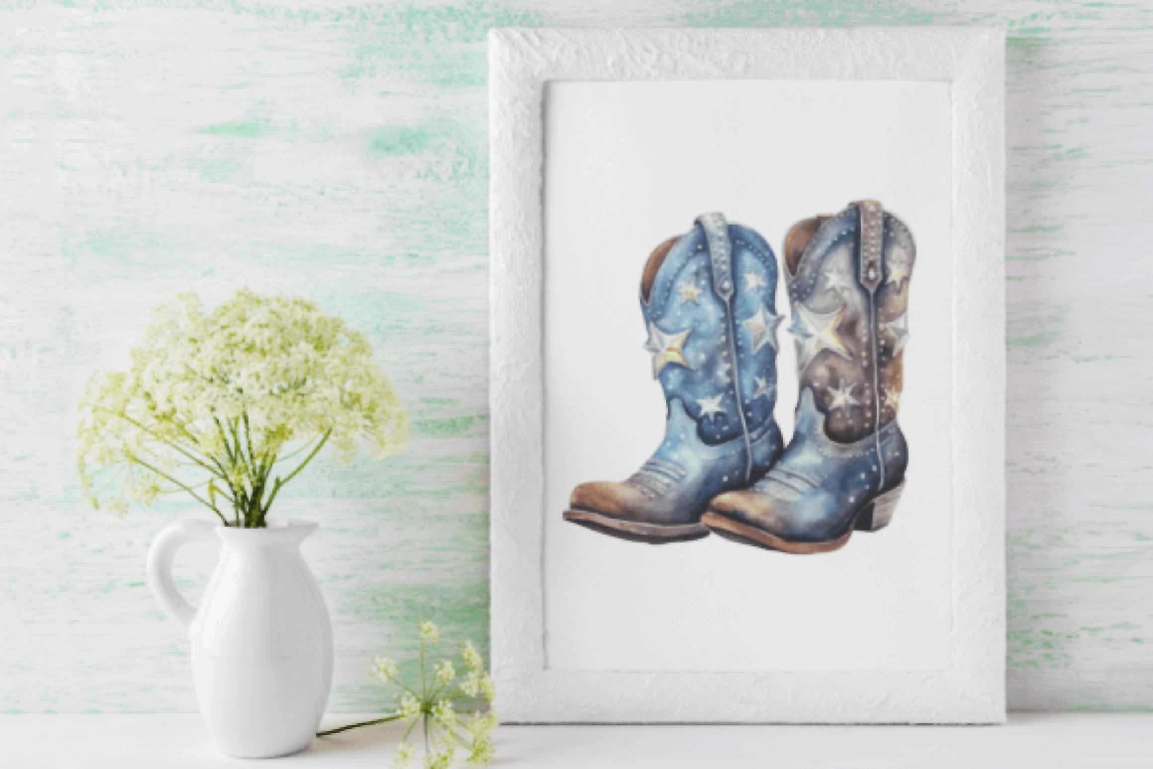 Glam Cowgirl Boots Clipart Bundle - CraftNest - Digital Crafting and Art