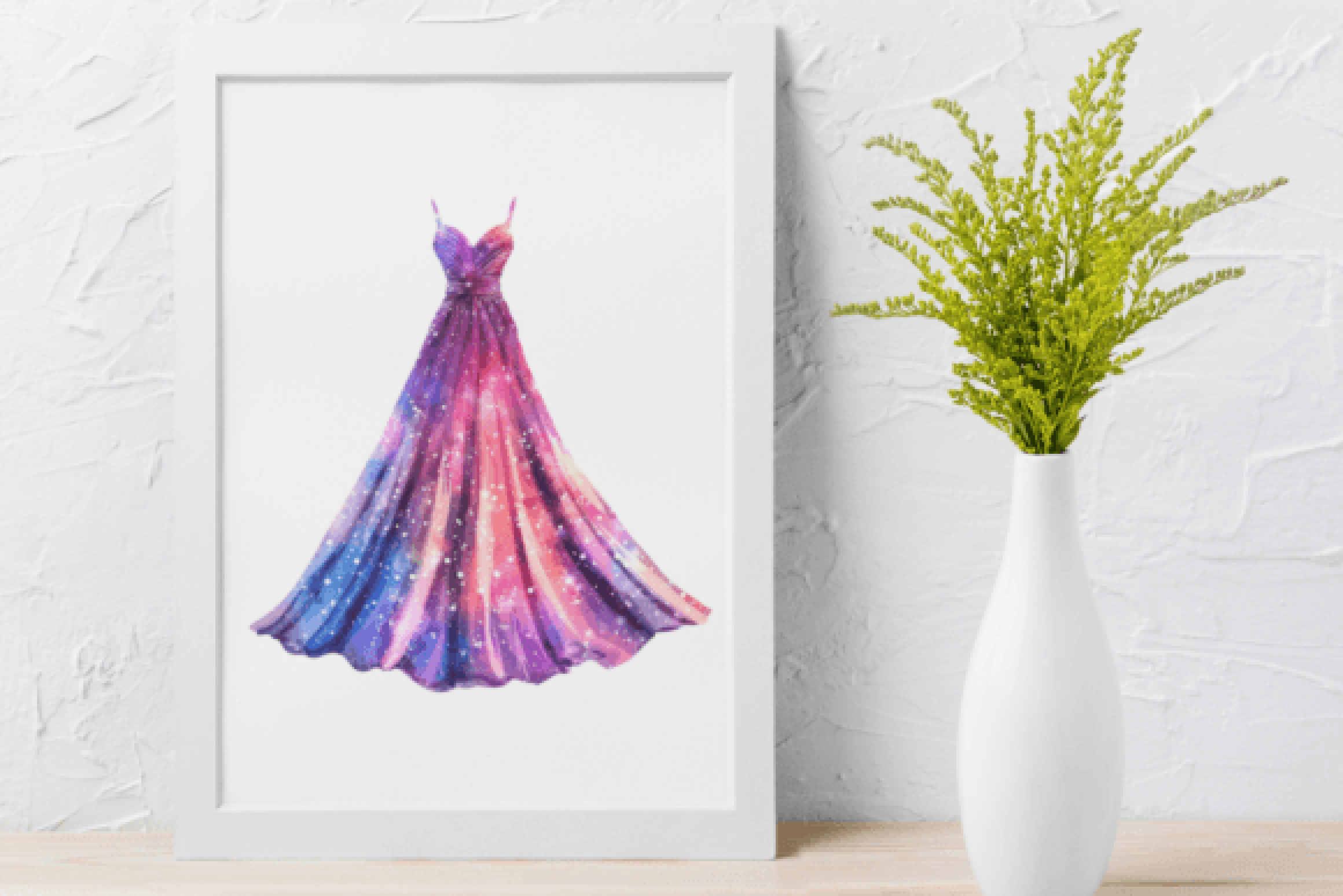 Glitter Dress Clipart Bundle