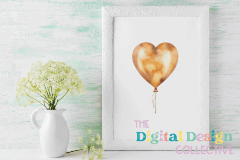 Golden Birthday Balloons Clipart Bundle - CraftNest - Digital Crafting and Art