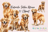 Golden Retriever Clipart Bundle