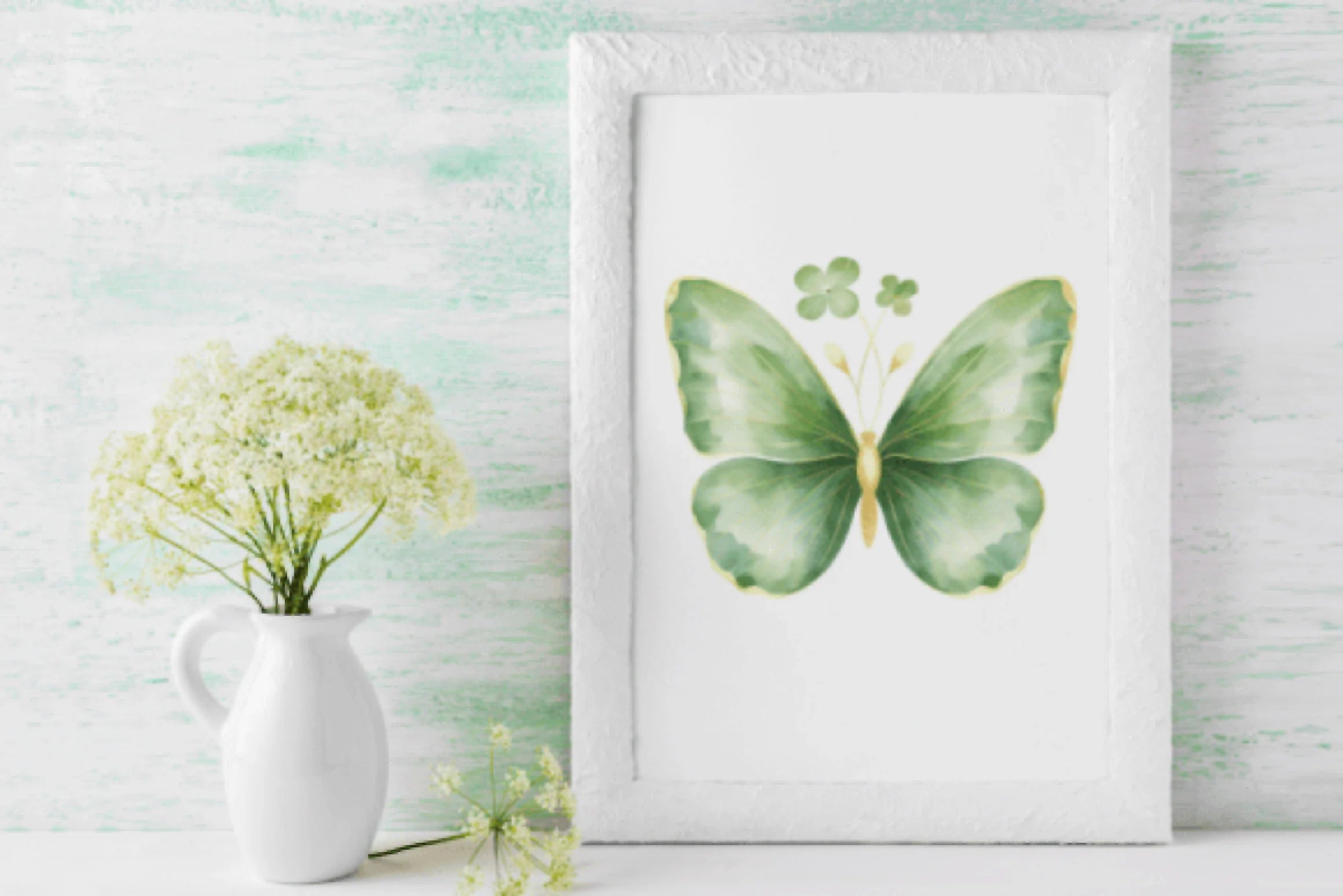 Green Butterflies Clipart Bundle - CraftNest - Digital Crafting and Art
