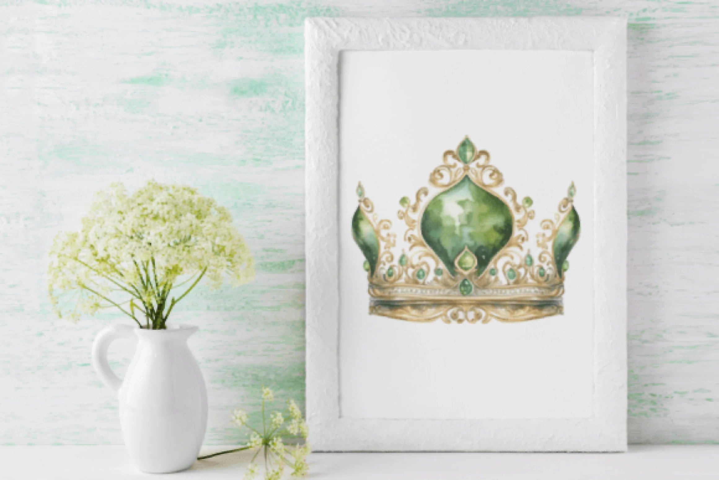 Green Crown Clipart Bundle - CraftNest - Digital Crafting and Art