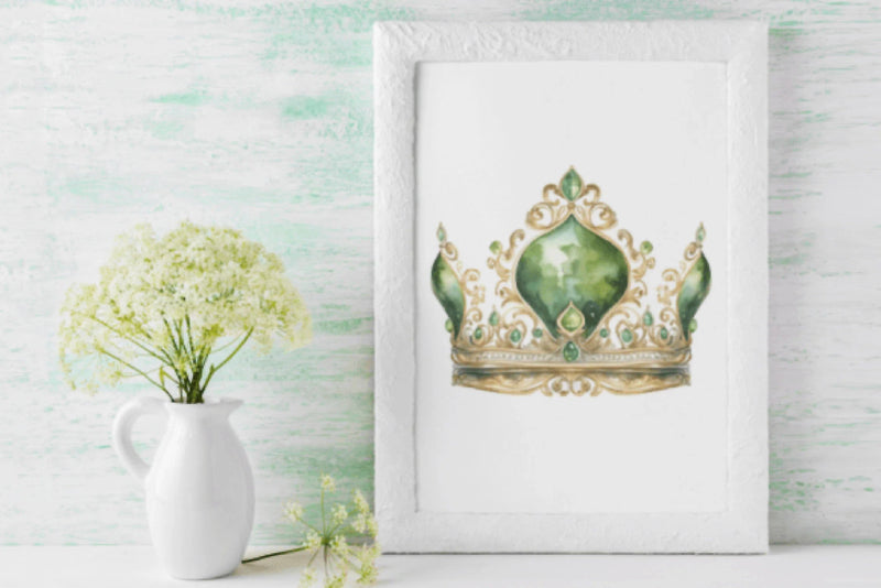 Green Crown Clipart Bundle - CraftNest - Digital Crafting and Art