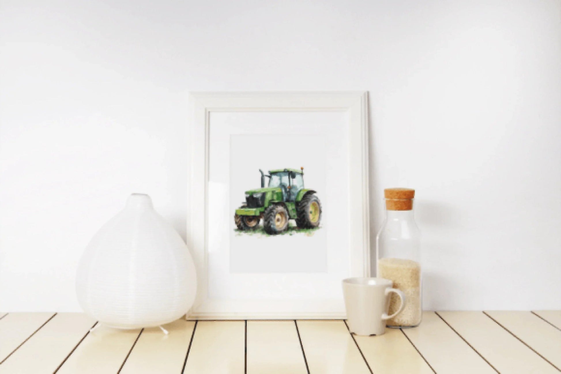 Green Tractor Clipart Bundle - CraftNest - Digital Crafting and Art