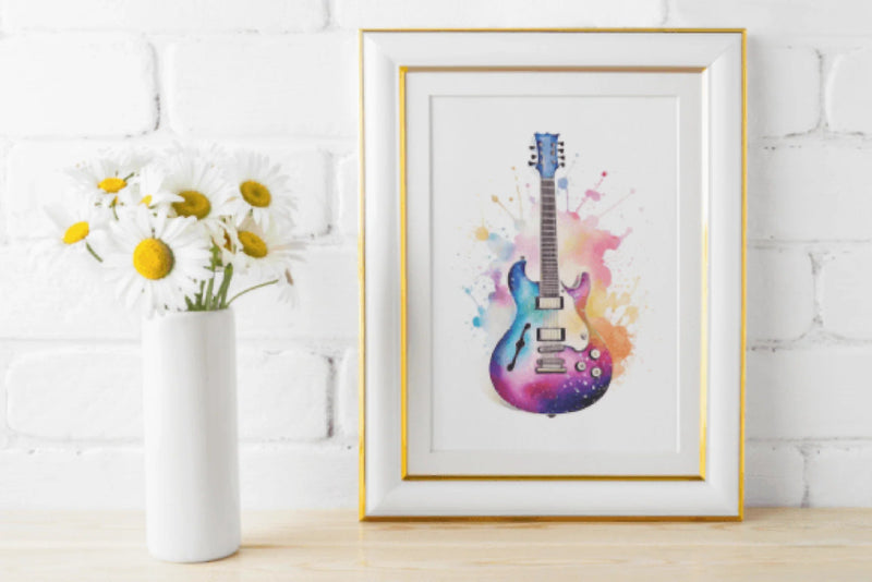 Vibrant Guitar Art Bundle - CraftNest - Digital Crafting and Art