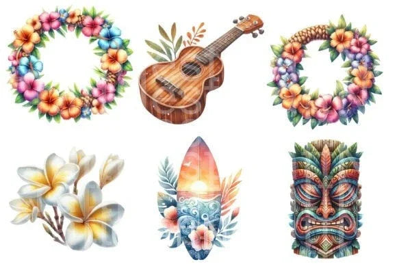 Hawaii Clipart Bundle 44 - CraftNest - Digital Crafting and Art