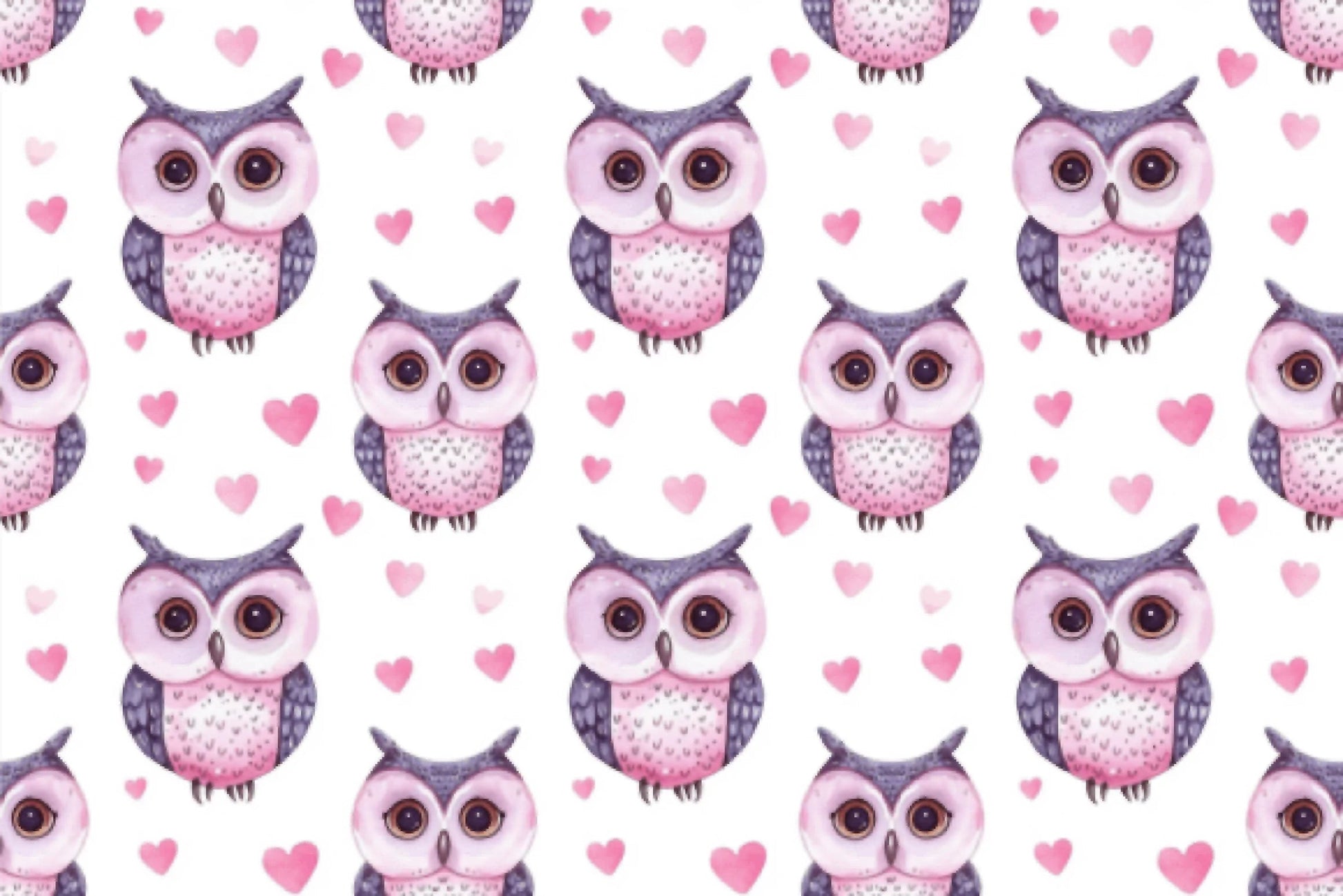 Charming Hearts Owl Digital Paper - CraftNest - Digital Crafting and Art