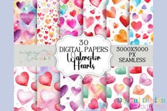 Seamless Heart Backgrounds - CraftNest - Digital Crafting and Art