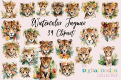 Jaguar Clipart Bundle - CraftNest - Digital Crafting and Art