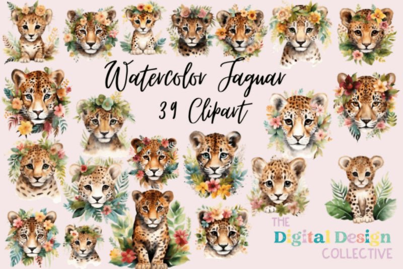 Jaguar Clipart Bundle - CraftNest - Digital Crafting and Art