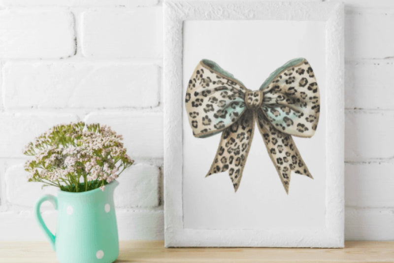 Leopard Glitter Bows Clipart Bundle - CraftNest - Digital Crafting and Art