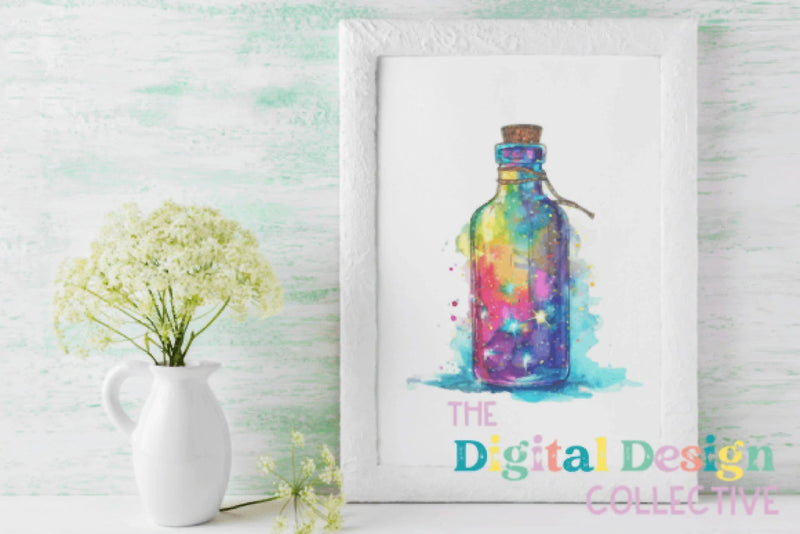 Enchanting Magic Potion Bottles Clipart Bundle - CraftNest - Digital Crafting and Art