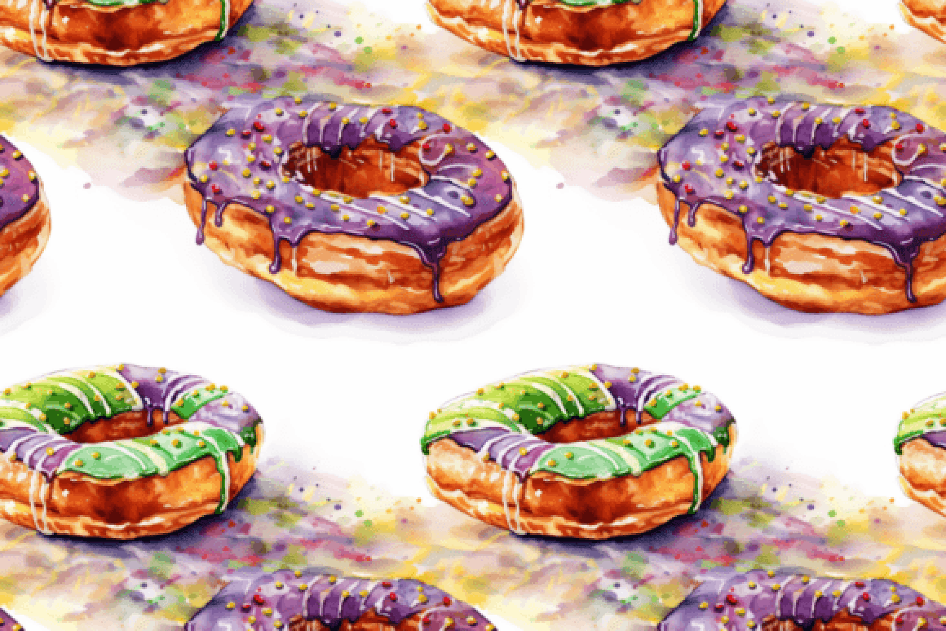 Mardi Gras King Cake Clipart Bundle - CraftNest - Digital Crafting and Art