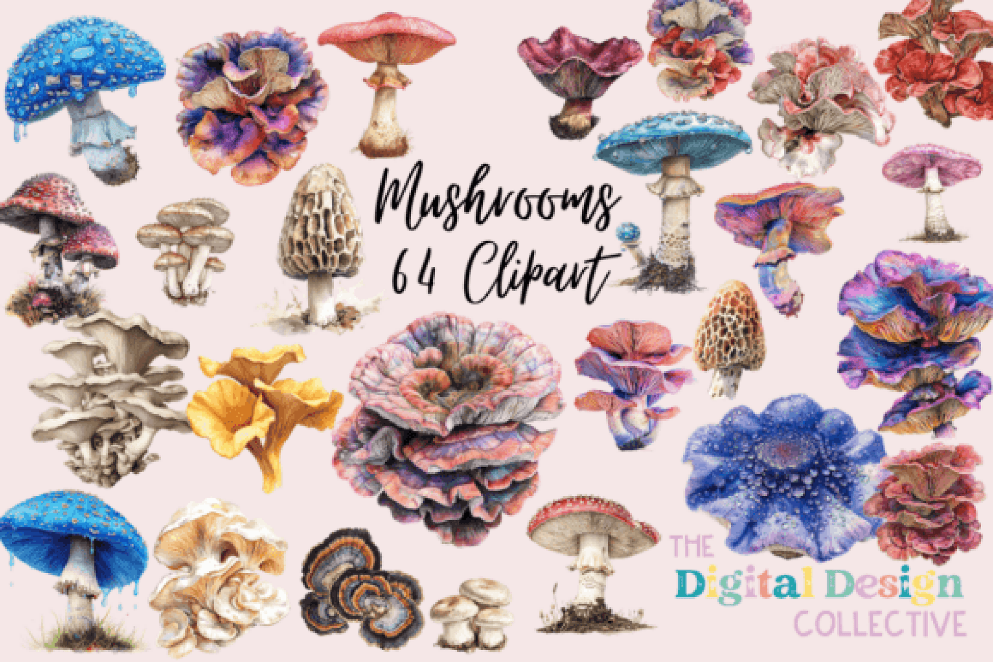 Mushroom Clipart Bundle - CraftNest - Digital Crafting and Art