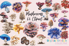 Mushroom Clipart Bundle - CraftNest - Digital Crafting and Art