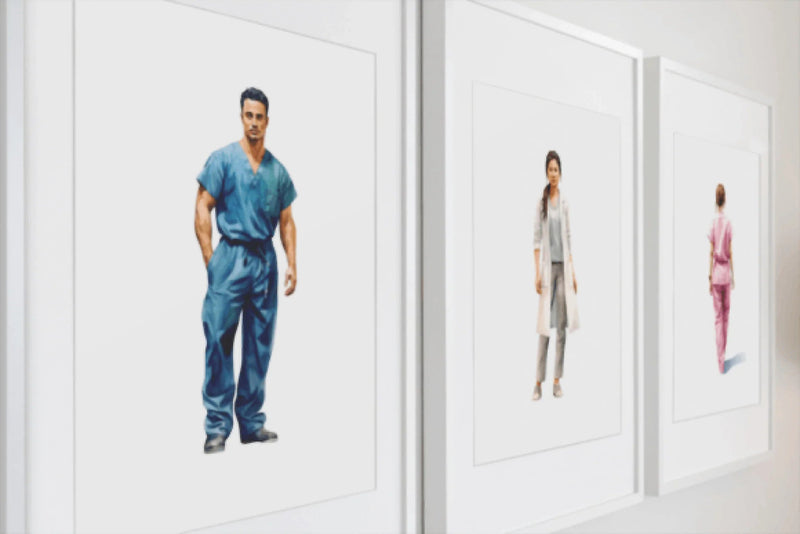 Charming Nurses & Doctors Clipart Bundle - CraftNest - Digital Crafting and Art