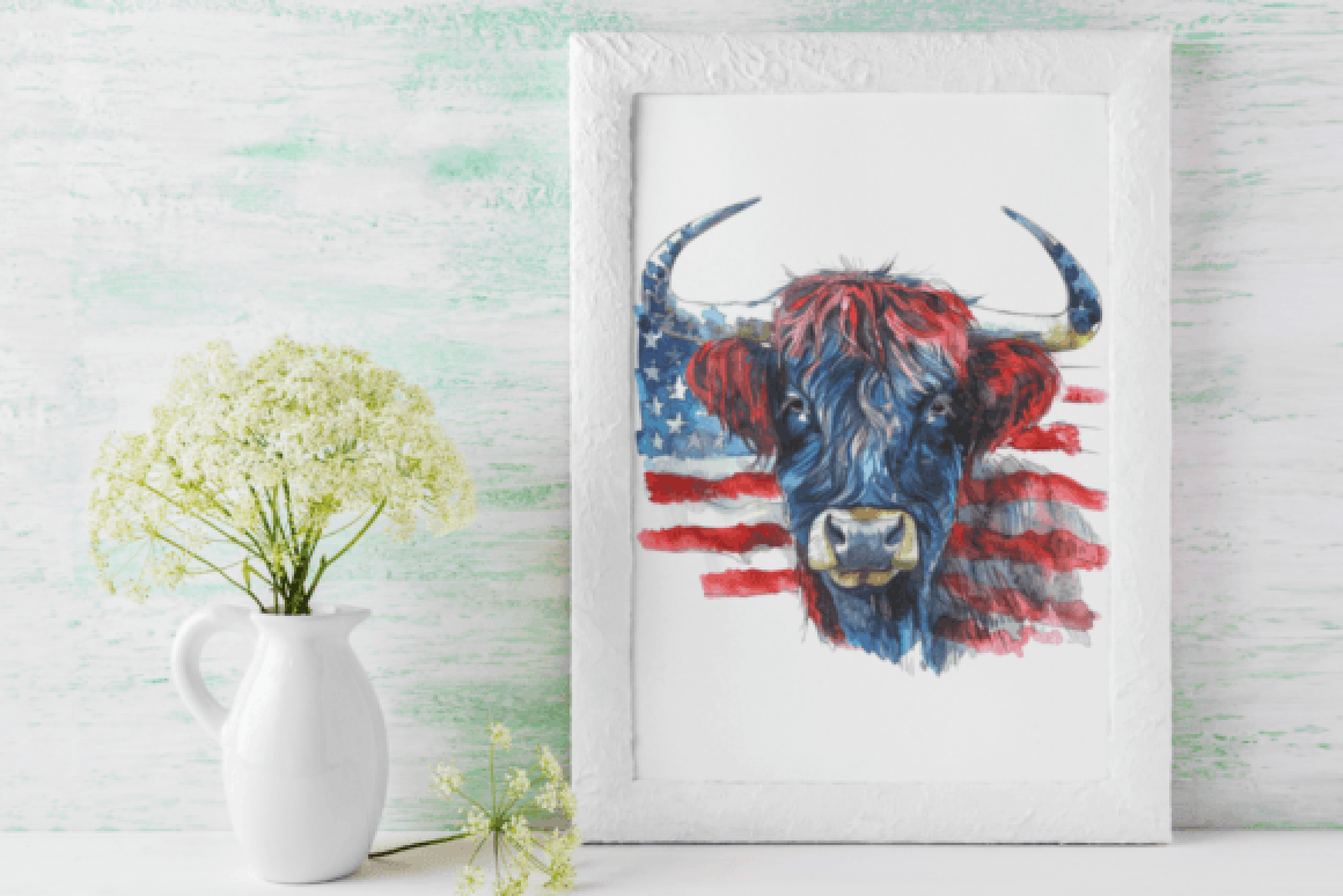 Patriotic Cows Clipart Bundle