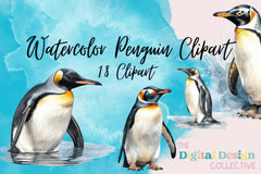 Adorable Penguin Clipart Bundle - CraftNest - Digital Crafting and Art