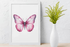 Pink Butterflies Clipart Bundle - CraftNest - Digital Crafting and Art