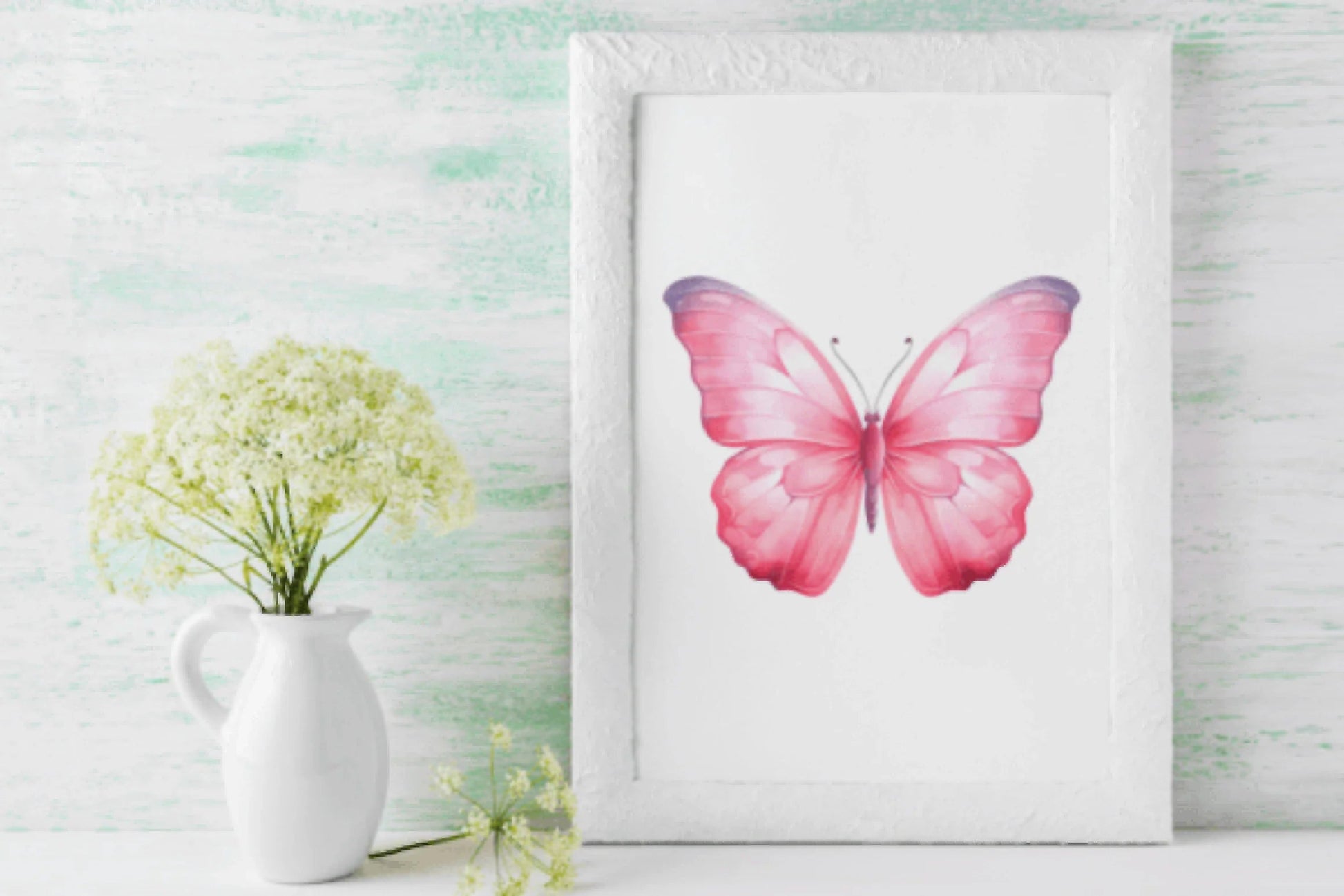 Pink Butterflies Clipart Bundle - CraftNest - Digital Crafting and Art