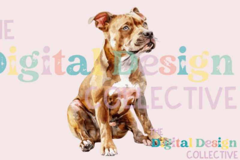 Unique Artistic Pitbull T-Shirt Design Bundle - CraftNest - Digital Crafting and Art