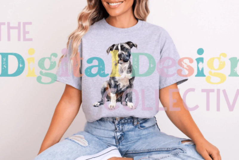 Unique Artistic Pitbull T-Shirt Design Bundle - CraftNest - Digital Crafting and Art