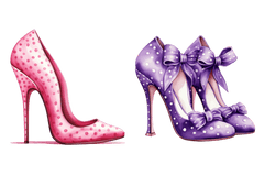 Polka Dot High Heels Clipart Bundle - CraftNest - Digital Crafting and Art