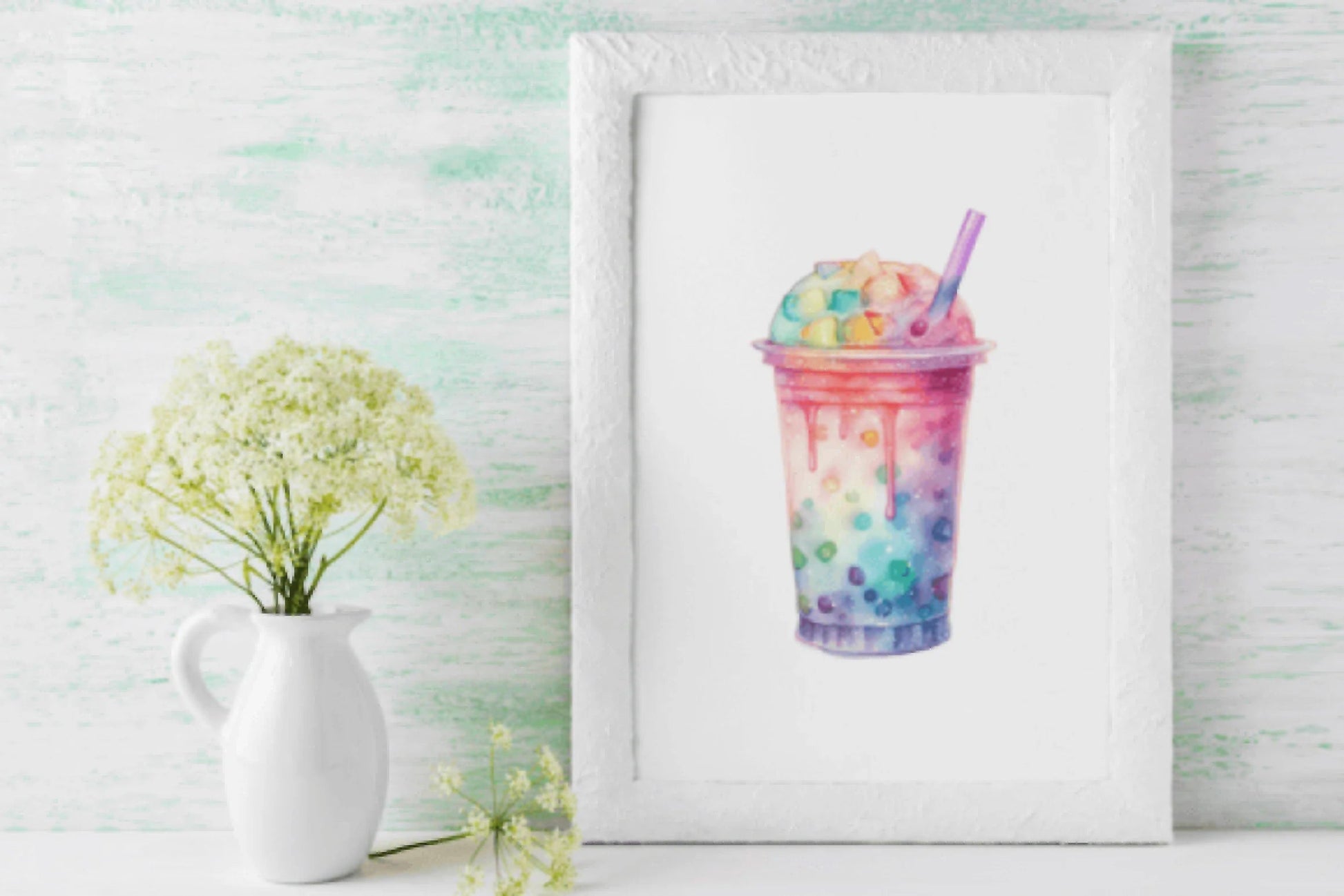 Rainbow Boba Bundle - CraftNest - Digital Crafting and Art
