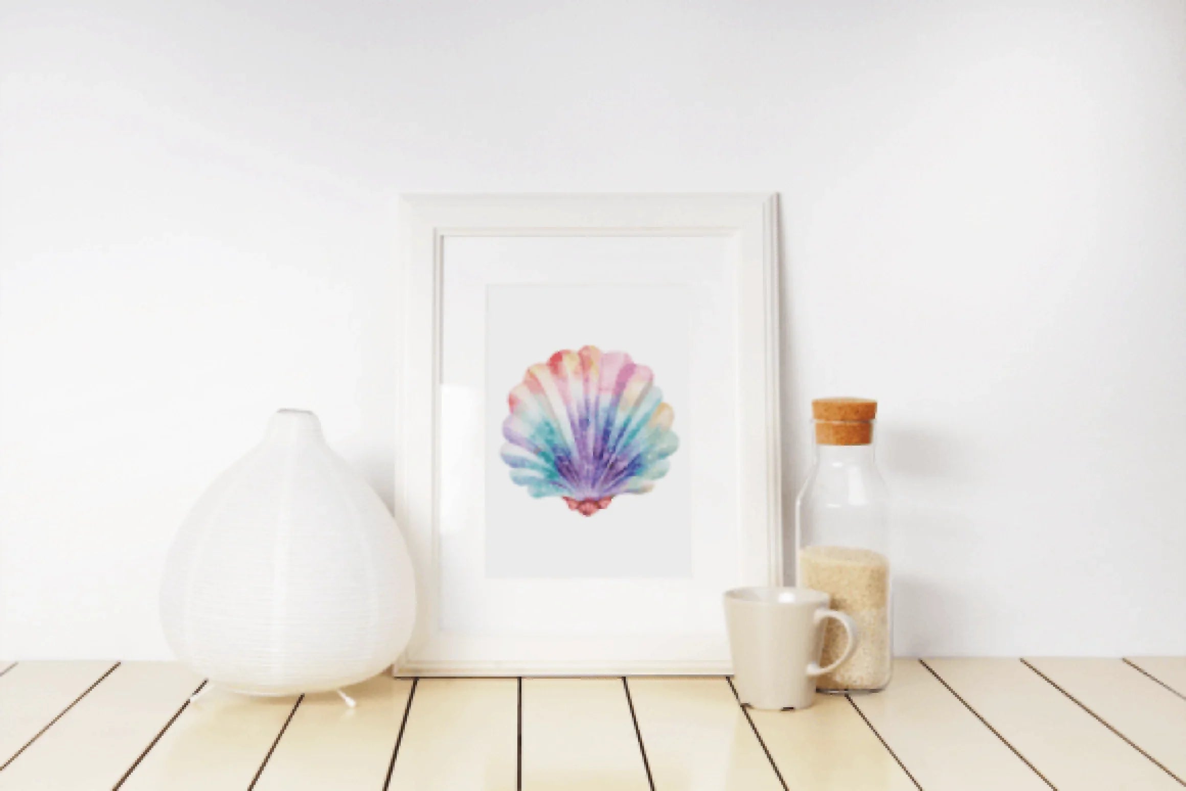 Rainbow Seashell Clipart Bundle - CraftNest - Digital Crafting and Art