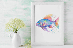 Vibrant Rainbow Fish Illustration Clipart Bundle - CraftNest - Digital Crafting and Art