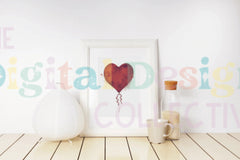 Red Birthday Balloons Clipart Bundle - CraftNest - Digital Crafting and Art