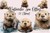 Sea Otter Clipart Bundle