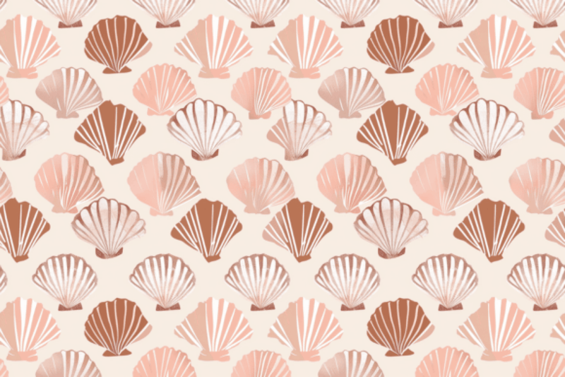 Seamless Seashell Patterns Collection - CraftNest - Digital Crafting and Art