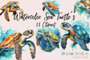 Sea Turtle Clipart Bundle