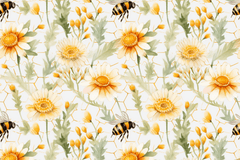 Seamless Honeybee Design Bundle - CraftNest - Digital Crafting and Art