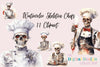 Skeleton Chef Clipart Bundle