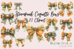 Steampunk Bows Clipart Bundle - CraftNest - Digital Crafting and Art