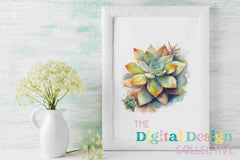 Vibrant Succulent Plants Clipart Bundle - CraftNest - Digital Crafting and Art