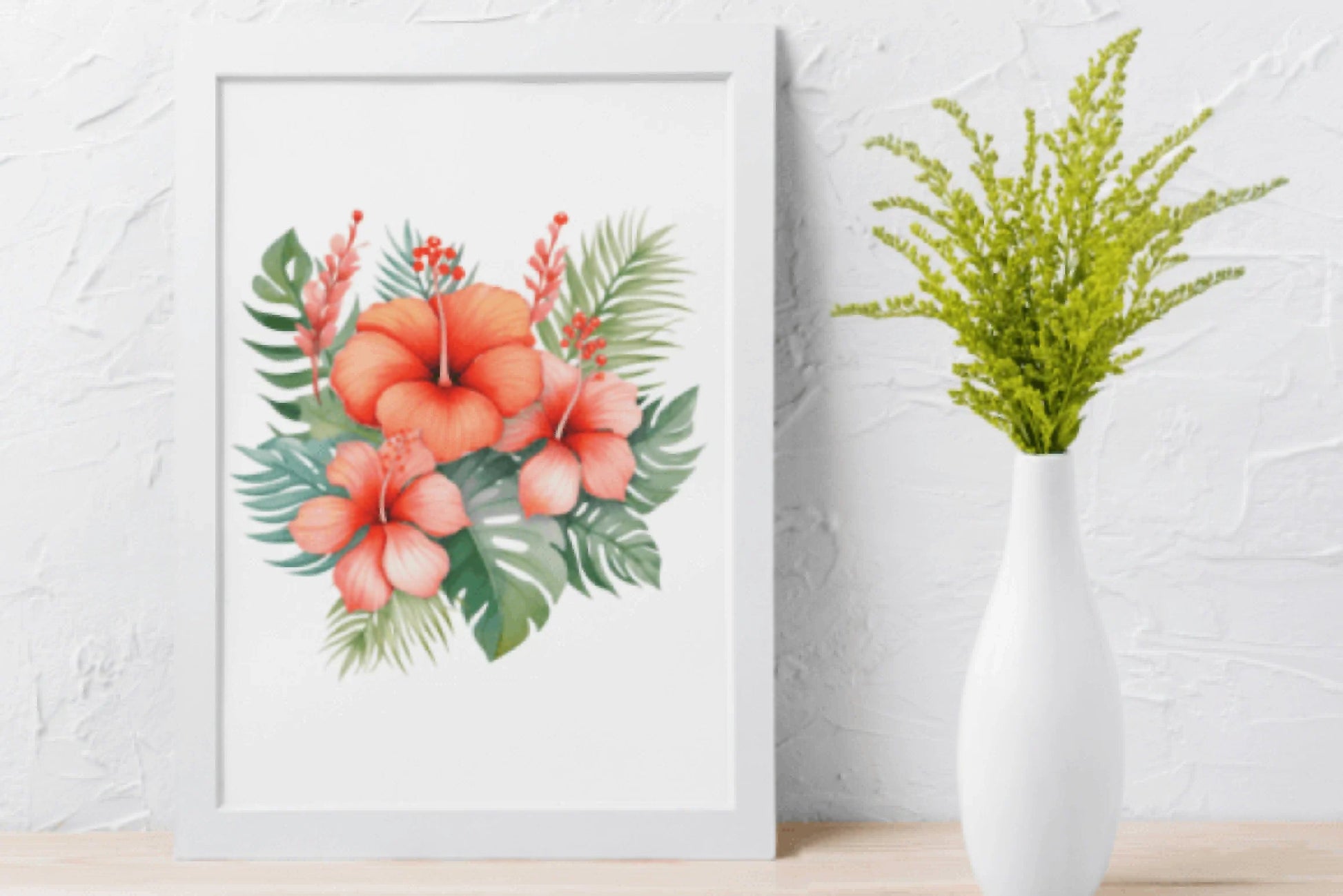 Tropical Flowers Clipart Set - CraftNest - Digital Crafting and Art