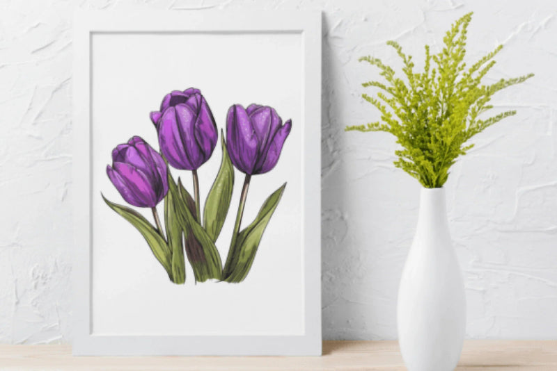 Stunning Tulip Flower Clipart Bundle - CraftNest - Digital Crafting and Art