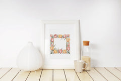 Elegant Tulip Flower Frames Clipart Bundle - CraftNest - Digital Crafting and Art