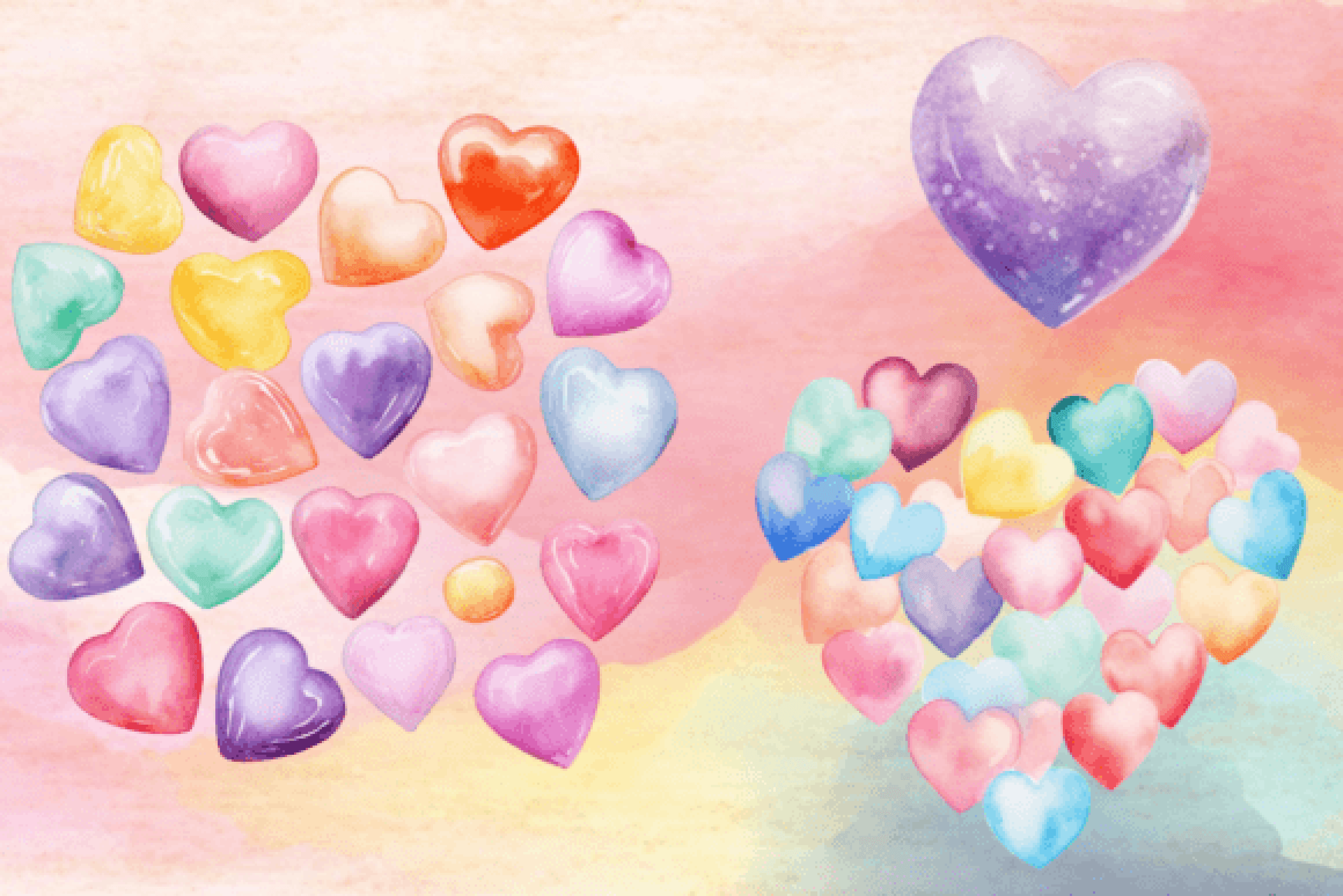 Valentine Hearts Clipart Set - CraftNest - Digital Crafting and Art