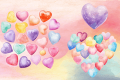 Valentine Hearts Clipart Set - CraftNest - Digital Crafting and Art