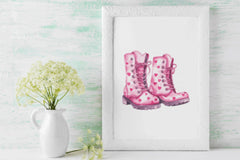 Valentine's Day Boots Clipart Bundle - CraftNest - Digital Crafting and Art